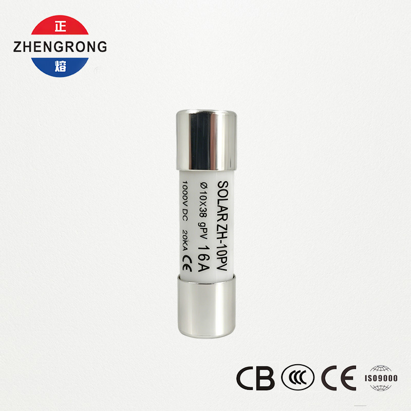 Customized 10*38 16A Solar Panel Reset Fuse Links for Photovoltaics