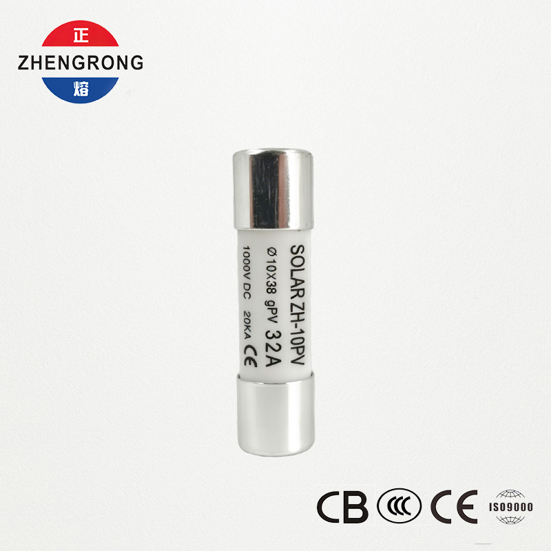 Customized 10*38 32A Solar Panel Reset Fuse Links for Photovoltaics
