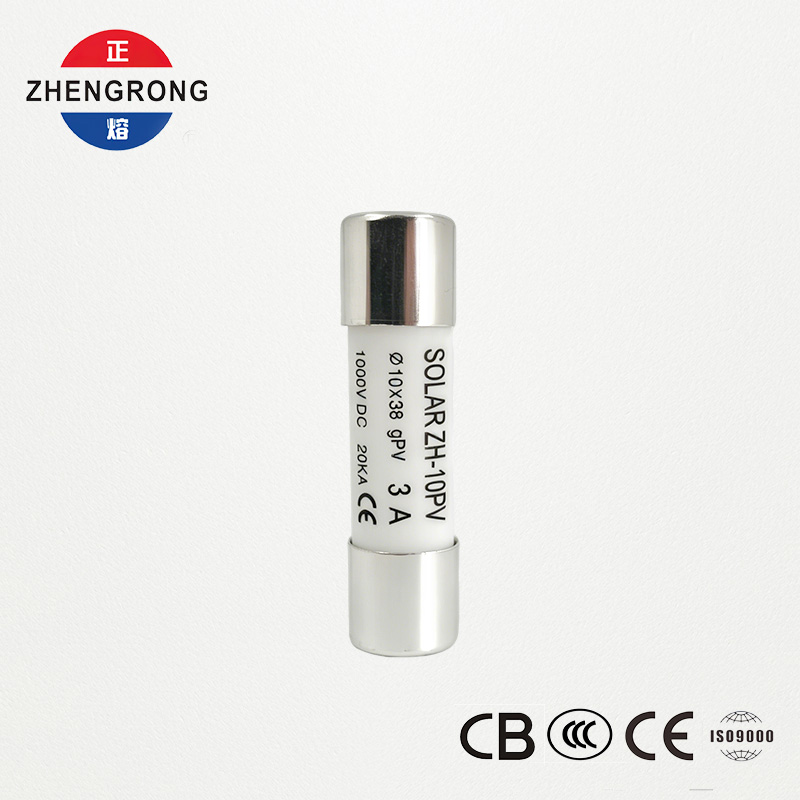 Customized 10*38 3A Solar Panel Reset Fuse Links for Photovoltaics