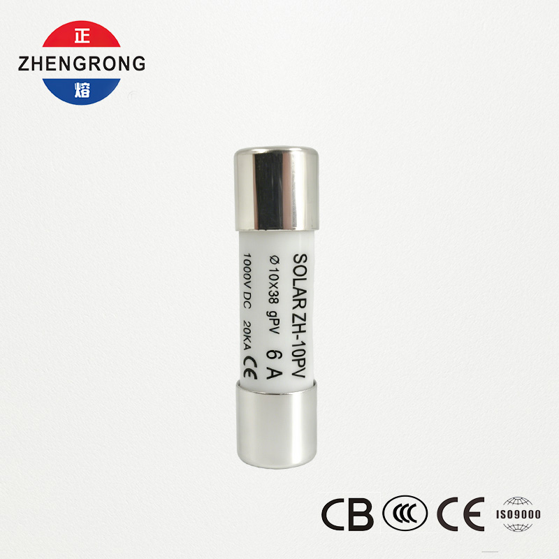 Customized 10*38 6A Solar Panel Reset Fuse Links for Photovoltaics