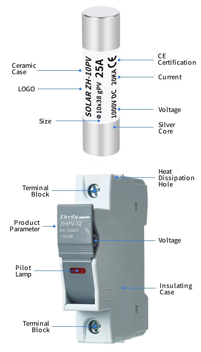 1000VDC Solar PV Fuse Holder