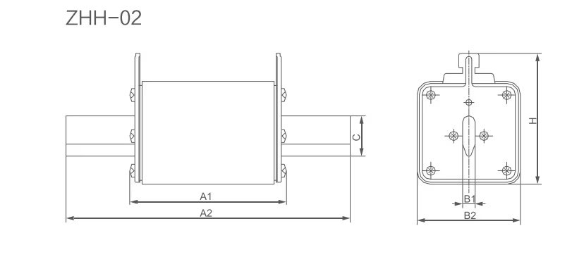 1500VDC gPV 250A Fuse core