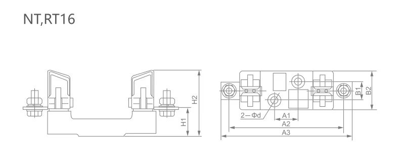 500V 250A Fuse Base